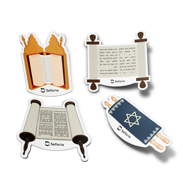 Torah Emoji Stickers 4-Pack